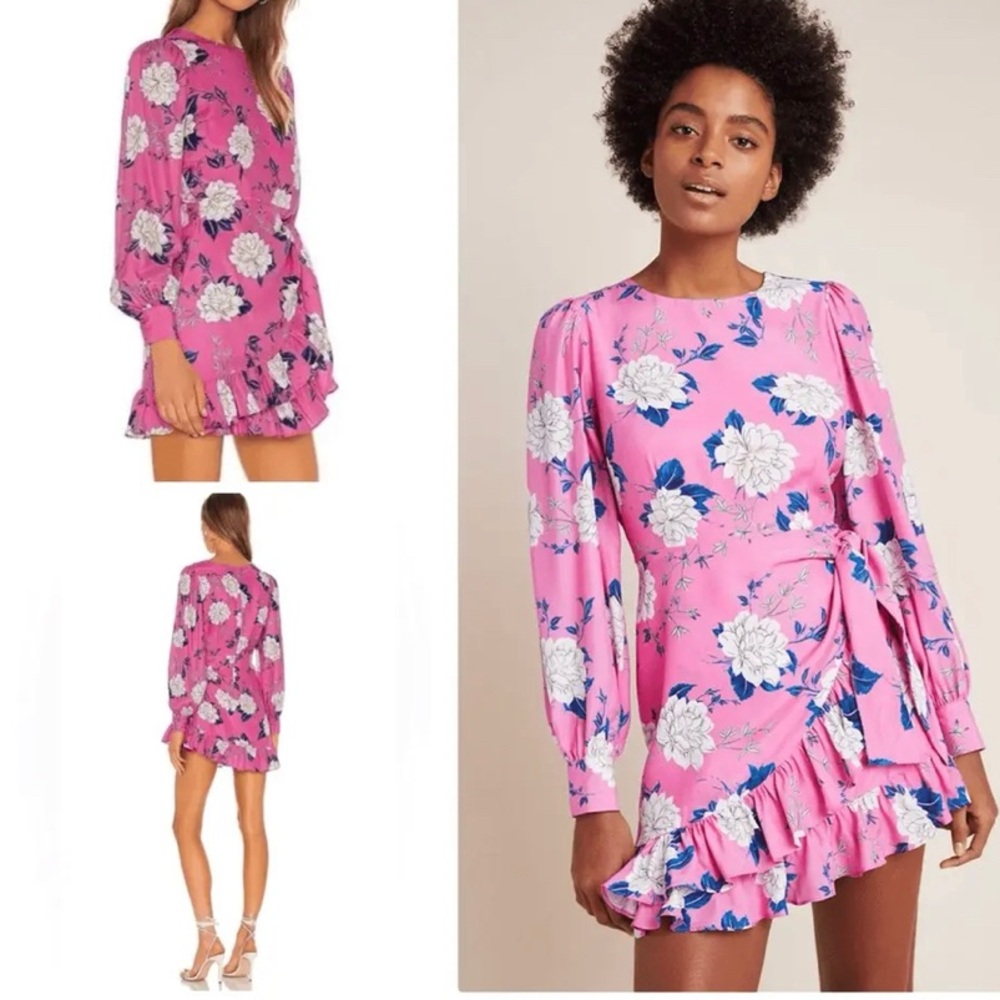 YUMI KIM Velvet Morning Hot Pink Daphne Mini dress